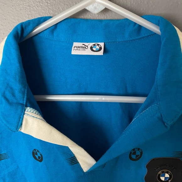 Puma BMW Motorsport Size Large Long Sleeve Polo Shirt - Picture 3 of 5